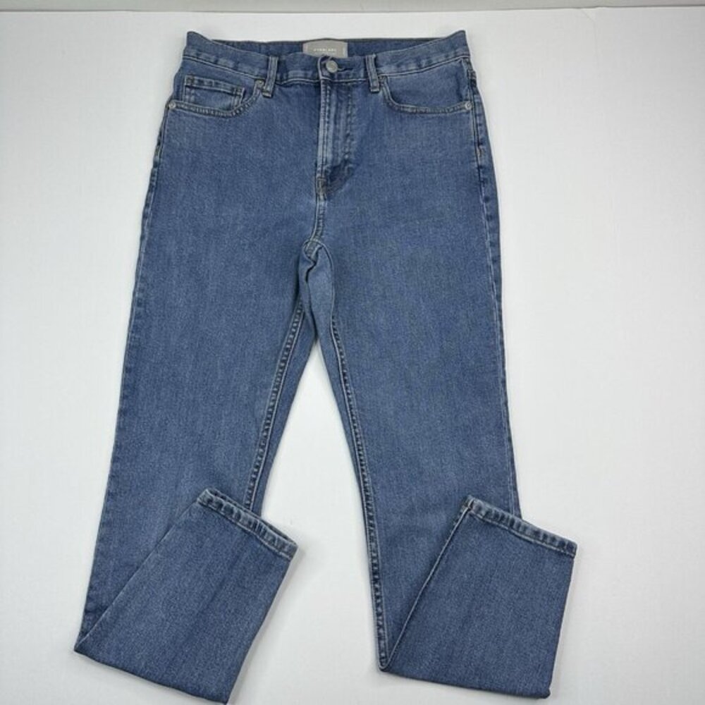 Everlane High Rise Skinny Jeans Womens 28 Regular Medium Wash Blue Stretch Denim